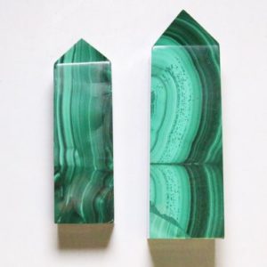 Shop Malachite Stones & Crystals! Natural Malachite Tip, AAA Quality Malachite Tower | Natural genuine stones & crystals in various shapes & sizes. Buy raw cut, tumbled, or polished gemstones for making jewelry or crystal healing energy vibration raising reiki stones. #crystals #gemstones #crystalhealing #crystalsandgemstones #energyhealing #affiliate #ad