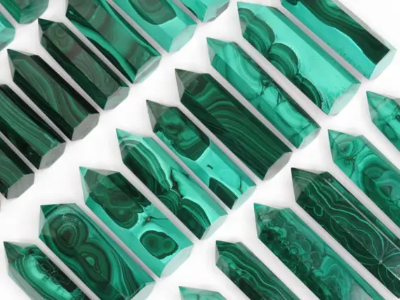 Natural Malachite Towers, Gemstone Tower, Crystal Tower, Protection Stone, Earth Crystal, Peace, Connection Stone, Clears Negative Energy