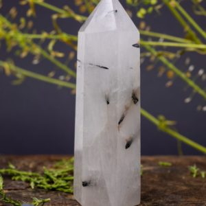Tourmaline Crystal Tower for Self-Confidence, Removing Blockages & Cleansing Aura – October Birthstone Crystal Point | Natural genuine stones & crystals in various shapes & sizes. Buy raw cut, tumbled, or polished gemstones for making jewelry or crystal healing energy vibration raising reiki stones. #crystals #gemstones #crystalhealing #crystalsandgemstones #energyhealing #affiliate #ad