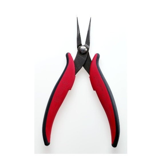 Needle Nose Pliers, Short Pointed Nose Pliers, Smooth Jaws, Round Outside Edge Hakko Pliers; Jewelers Pliers, Beading Pliers, Jewelry Making Needle Nose Pliers, Short Pointed Nose Pliers, Smooth Jaws, Round Outside Edge Hakko Pliers; Jewelers Pliers, Beading Pliers, Jewelry Making