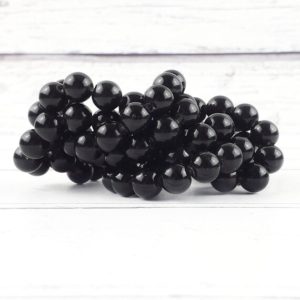 Shop Obsidian Bead Shapes! Black Obsidian Gemstone Beads, Reiki Infused Obsidian Large Hole Beads, Big Hole Stone Beads, Black Obsidian Beads | Natural genuine other-shape Obsidian beads for beading and jewelry making.  #jewelry #beads #beadedjewelry #diyjewelry #jewelrymaking #beadstore #beading #affiliate #ad