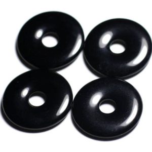 Shop Obsidian Pendants! 1pc – Perle Pendentif Pierre – Rond Cercle Anneau Donut Pi 30mm – Obsidienne noire – 4558550091772 | Natural genuine Obsidian pendants. Buy crystal jewelry, handmade handcrafted artisan jewelry for women.  Unique handmade gift ideas. #jewelry #beadedpendants #beadedjewelry #gift #shopping #handmadejewelry #fashion #style #product #pendants #affiliate #ad