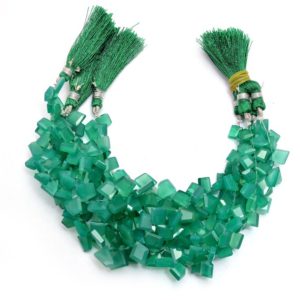 Shop Onyx Chip & Nugget Beads! AAA+ Green Onyx Faceted Nugget Beads | Natural Green Onyx Semi Precious Gemstone Step Cut Fancy Tumbled Side Drill Beads | 8inch Strand | Natural genuine chip Onyx beads for beading and jewelry making.  #jewelry #beads #beadedjewelry #diyjewelry #jewelrymaking #beadstore #beading #affiliate #ad