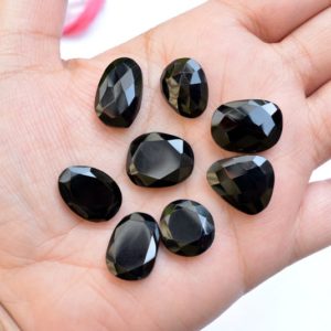 Shop Onyx Shapes! 10 Pieces Lot, Black Onyx Gemstone, Mix Size And Shape Gemstone, Checker Cut Onyx loose Gemstone, Rose Cut Slices 13×16 – 15x22mm #P0125 | Natural genuine stones & crystals in various shapes & sizes. Buy raw cut, tumbled, or polished gemstones for making jewelry or crystal healing energy vibration raising reiki stones. #crystals #gemstones #crystalhealing #crystalsandgemstones #energyhealing #affiliate #ad