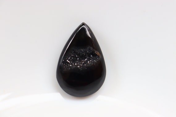 A+ Quality, Natural Black Onyx Druzy Gemstone, High Quality, Amazing Onyx Druzy Stone, Black Onyx Druzy, Loose Stone, Gemstone, Crystal.