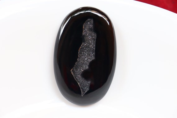 A+ Quality, Natural Black Onyx Druzy Gemstone, Big Size High Quality, Amazing Onyx Druzy Stone, Black Onyx Druzy, Loose Stone, Gemstone.