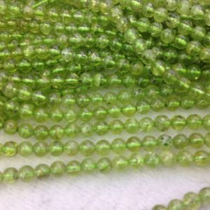natural peridot round beads – green gemstone beads – precious stone loose beads – rare stone beads – 4-5mm peridot -15 inch | Natural genuine beads Peridot beads for beading and jewelry making.  #jewelry #beads #beadedjewelry #diyjewelry #jewelrymaking #beadstore #beading #affiliate #ad