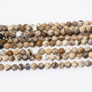 Shop Picture Jasper Faceted Beads! small picture jasper beads – tiny faceted jasper beads – natural gemstone small beads – 2mm 3mm 4mm faceted beads – 15 in strand | Natural genuine faceted Picture Jasper beads for beading and jewelry making.  #jewelry #beads #beadedjewelry #diyjewelry #jewelrymaking #beadstore #beading #affiliate #ad