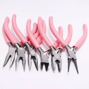 Shop Beading Pliers! Pink End Cutting Wire Pliers Equipment Multifunctional Hand Tools Jewelry Pliers Fit Beadwork Repair Beading DIY Handmade Making | Shop jewelry making and beading supplies, tools & findings for DIY jewelry making and crafts. #jewelrymaking #diyjewelry #jewelrycrafts #jewelrysupplies #beading #affiliate #ad