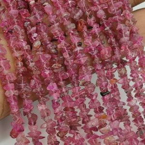 Shop Pink Tourmaline Chip & Nugget Beads! Beautiful Natural Pink Tourmaline Uncut Chips Gemstone Beads, Pink Tourmaline Beads, Pink Tourmaline Rough,Pink Tourmaline Strand,Tourmaline | Natural genuine chip Pink Tourmaline beads for beading and jewelry making.  #jewelry #beads #beadedjewelry #diyjewelry #jewelrymaking #beadstore #beading #affiliate #ad