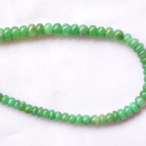 Shop Prehnite Rondelle Beads! Natural Prehnite Plain Rondelle Beads, Green Prehnite Gemstone Beads, Loose Semi Precious Gemstone Bead, 4.5mm To 6mm, 6.5 Inch Strand | Natural genuine rondelle Prehnite beads for beading and jewelry making.  #jewelry #beads #beadedjewelry #diyjewelry #jewelrymaking #beadstore #beading #affiliate #ad
