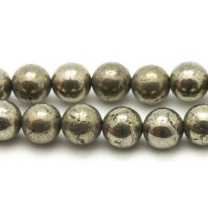 Shop Pyrite Bead Shapes! 5pc – Perles de Pierre – Pyrite Dorée Boules 8mm   4558550027146 | Natural genuine other-shape Pyrite beads for beading and jewelry making.  #jewelry #beads #beadedjewelry #diyjewelry #jewelrymaking #beadstore #beading #affiliate #ad