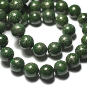 Shop Pyrite Bead Shapes! Fil 39cm 48pc env – Perles de Pierre – Pyrite Verte Boules 8mm | Natural genuine other-shape Pyrite beads for beading and jewelry making.  #jewelry #beads #beadedjewelry #diyjewelry #jewelrymaking #beadstore #beading #affiliate #ad