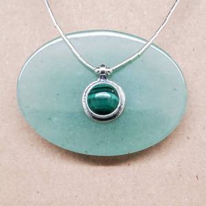 Shop Malachite Necklaces! Q925 Small Malachite Necklace | Simple Malachite Necklace With Sterling Liquid Silver Chain Necklace 16" | Silver Choker Necklace | Everyday | Natural genuine Malachite necklaces. Buy crystal jewelry, handmade handcrafted artisan jewelry for women.  Unique handmade gift ideas. #jewelry #beadednecklaces #beadedjewelry #gift #shopping #handmadejewelry #fashion #style #product #necklaces #affiliate #ad