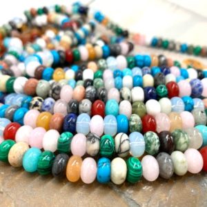 Shop Quartz Crystal Beads! Mixed Multi Gemstone Quartz Rondelle Disc Beads 8mm Mixed colours colors Rainbow beads | Natural genuine beads Quartz beads for beading and jewelry making.  #jewelry #beads #beadedjewelry #diyjewelry #jewelrymaking #beadstore #beading #affiliate #ad