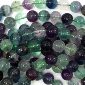 Natural Rainbow Fluorite Round Beads 15" Strand 4mm 6mm 8mm 10mm S1 Natural Rainbow Fluorite Round Beads 15" Strand 4mm 6mm 8mm 10mm S1