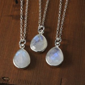 Shop Rainbow Moonstone Necklaces! Sterling silver rainbow moonstone necklace | Natural genuine Rainbow Moonstone necklaces. Buy crystal jewelry, handmade handcrafted artisan jewelry for women.  Unique handmade gift ideas. #jewelry #beadednecklaces #beadedjewelry #gift #shopping #handmadejewelry #fashion #style #product #necklaces #affiliate #ad