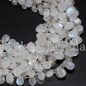 Shop Rainbow Moonstone Bead Shapes! Rainbow Moonstone Beads, Moonstone Beads, Moonstone Smooth Beads,6×9-6.50×11 mm Moonstone Plain Pear Shape Beads, Moonstone Pear Shape | Natural genuine other-shape Rainbow Moonstone beads for beading and jewelry making.  #jewelry #beads #beadedjewelry #diyjewelry #jewelrymaking #beadstore #beading #affiliate #ad