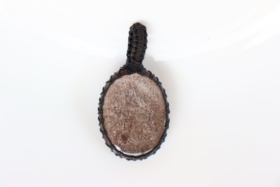 Silver Sheen Obsidian Macrame Pendant, Sheen Obsidian Gemstone, Obsidian Jewelry, Silver Sheen Obsidian, Rainbow Obsidian Loose Pendant.