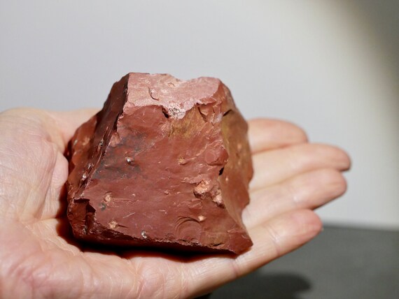 Raw Red Breccia Jasper Rock Untreated, Natural Stone Specimen