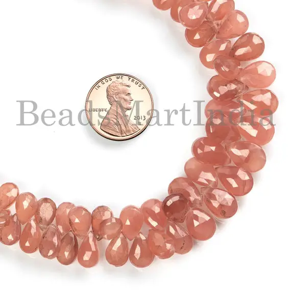 Rhodochrosite Beads, Rhodochrosite Faceted Beads, Rhodochrosite Pear Shape Beads, Rhodochrosite Gemstone Beads,rhodochrosite 5.5x9-8x12.5 Mm