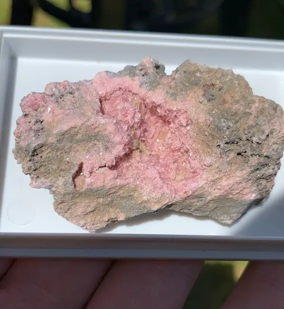 Rhodochrosite With Wulfenite || Pachapaqui Mine, Lima Dept, Peru.