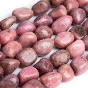 Shop Rhodonite Chip & Nugget Beads! Genuine Natural Rhodonite Loose Beads Grade AAA Pebble Nugget Shape 8-10mm | Natural genuine chip Rhodonite beads for beading and jewelry making.  #jewelry #beads #beadedjewelry #diyjewelry #jewelrymaking #beadstore #beading #affiliate #ad