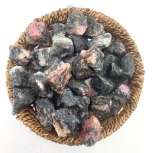 Shop Rhodonite Stones & Crystals! Rhodonite Gemstone, One stone or a Baggy, Rough Rhodonite, Raw Rhodonite | Natural genuine stones & crystals in various shapes & sizes. Buy raw cut, tumbled, or polished gemstones for making jewelry or crystal healing energy vibration raising reiki stones. #crystals #gemstones #crystalhealing #crystalsandgemstones #energyhealing #affiliate #ad