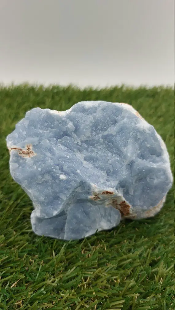 Rough Angelite Mineral For Healing - Protection - Intuition