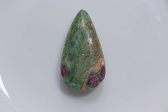 Ruby In Fuchsite Crystal Palm Stone, Oval Shape Unique Green Color Ruby Fuchsite Gemstone, Ruby Fuchsite Palm Stone, Ruby Fuchsite Crystals