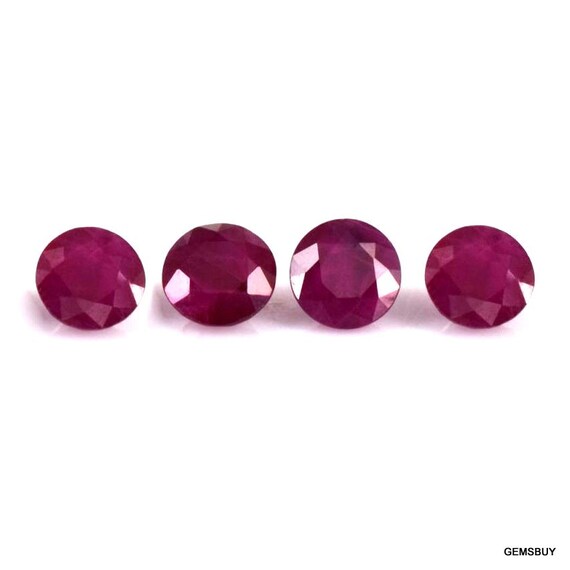 10 Pieces 2mm Or 3mm Ruby Faceted Round Gemstone, 100% Natural Blood Red Ruby Round Faceted Aaa Quality Gemstone Unheated Or Untreated..