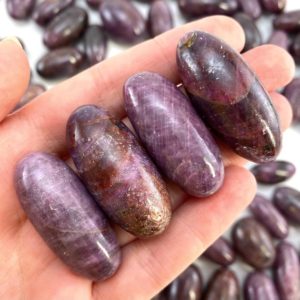 One Polished Ruby, Ruby Crystal, Tumbled Ruby, Ruby Lingam, Ruby Palm Stone | Natural genuine stones & crystals in various shapes & sizes. Buy raw cut, tumbled, or polished gemstones for making jewelry or crystal healing energy vibration raising reiki stones. #crystals #gemstones #crystalhealing #crystalsandgemstones #energyhealing #affiliate #ad