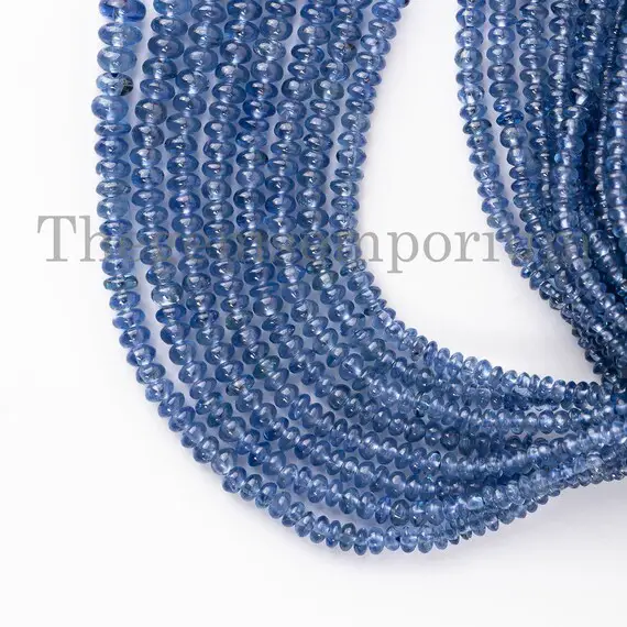 Burmese Sapphire Smooth Rondelle, 1.75-3.50mm Blue Sapphire Rondelle, Top Quality Burma Sapphire Beads, Rondelle Beads, Jewelry Making