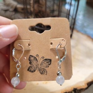 Selenite Earrings, Dangle Earrings , Crystal Jewelry | Natural genuine Selenite earrings. Buy crystal jewelry, handmade handcrafted artisan jewelry for women.  Unique handmade gift ideas. #jewelry #beadedearrings #beadedjewelry #gift #shopping #handmadejewelry #fashion #style #product #earrings #affiliate #ad