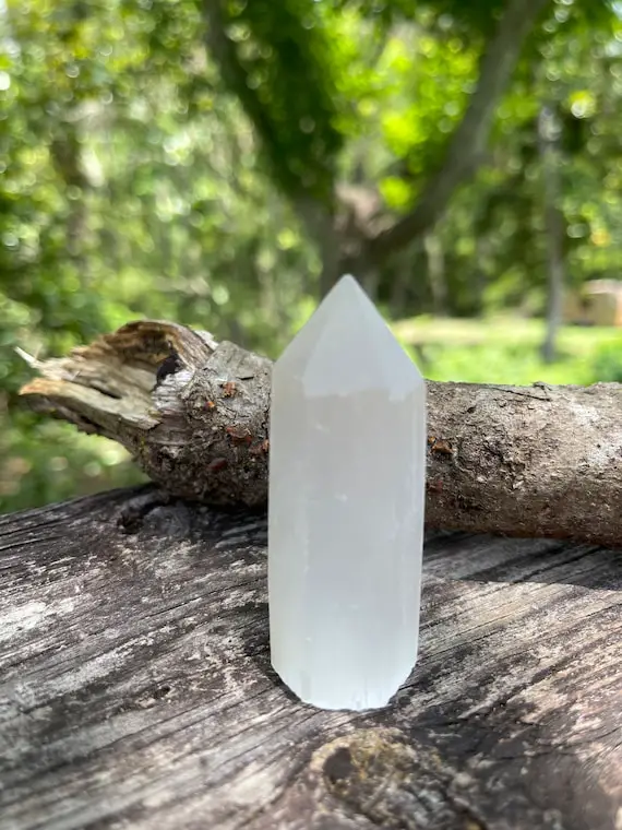Selenite Point - Reiki Charged - Powerful  Energy - Connect With Spirit Guides & Guardian Angels - Eliminates Negativity -  #3