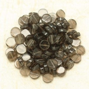 Shop Smoky Quartz Bead Shapes! 8pc – Stone Beads – Smoked Quartz Palets 8-10mm – 4558550000118 | Natural genuine other-shape Smoky Quartz beads for beading and jewelry making.  #jewelry #beads #beadedjewelry #diyjewelry #jewelrymaking #beadstore #beading #affiliate #ad