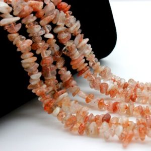 Shop Sunstone Chip & Nugget Beads! Natural SunStone Golden SunStone Small Chips Pebble Nugget Gemstone Beads – PGS107 | Natural genuine chip Sunstone beads for beading and jewelry making.  #jewelry #beads #beadedjewelry #diyjewelry #jewelrymaking #beadstore #beading #affiliate #ad