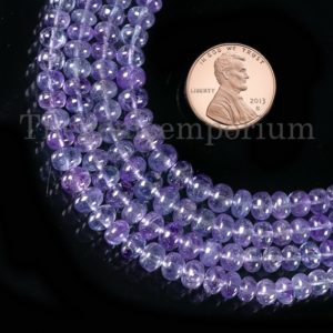 Shop Tanzanite Rondelle Beads! Tanzanite Smooth Beads, Tanzanite Rondelle Shape Beads, 3.5-4mm Tanzanite Plain Beads, Smooth Rondelle Beads, Tanzanite Gemstone Beads | Natural genuine rondelle Tanzanite beads for beading and jewelry making.  #jewelry #beads #beadedjewelry #diyjewelry #jewelrymaking #beadstore #beading #affiliate #ad