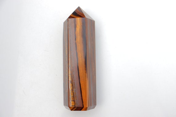 Iron Tiger's Eye Point Yellow Tigers Eye Crystal Tower, Tiger's Eye Obelisk Crystal Point Wand Tiger Eye Obelisk Tower Points Crystal Tower