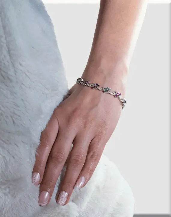 Timeless Bracelet, Natural Alexandrite, Malachite And Hematite Gemstone, Multi Stone Bracelet, Beaded Bracelet, Precious Stone, Gift For Her