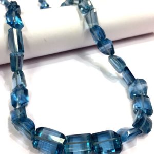 Shop Topaz Chip & Nugget Beads! Extremely Beautiful~~So Pretty~~London Topaz Faceted Nuggets Beads Laser Cut Nugget Shape Beads Topaz Gemstone Beads Topaz Beads Necklace | Natural genuine chip Topaz beads for beading and jewelry making.  #jewelry #beads #beadedjewelry #diyjewelry #jewelrymaking #beadstore #beading #affiliate #ad