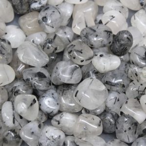 Shop Tumbled Tourmalinated Quartz Crystals & Pocket Stones! Tourmalinated Quartz Tumbled Stones: Choose Ounces or lb Bulk Wholesale Lots (Premium Quality 'A' Grade) | Natural genuine stones & crystals in various shapes & sizes. Buy raw cut, tumbled, or polished gemstones for making jewelry or crystal healing energy vibration raising reiki stones. #crystals #gemstones #crystalhealing #crystalsandgemstones #energyhealing #affiliate #ad