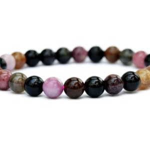 Shop Tourmaline Bracelets! Multicolor Tourmaline Beaded Bracelet – 7mm Beads – Tourmaline Crystals – Healing Chakra Bracelet – Gift for Friend | Natural genuine Tourmaline bracelets. Buy crystal jewelry, handmade handcrafted artisan jewelry for women.  Unique handmade gift ideas. #jewelry #beadedbracelets #beadedjewelry #gift #shopping #handmadejewelry #fashion #style #product #bracelets #affiliate #ad