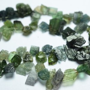 Shop Tourmaline Chip & Nugget Beads! Natural Tourmaline Rough Beads 6x7mm to 8x15mm Natural Shape Raw Gemstone Beads Superb Tourmaline Beads – 8.5 Inches Strand No2708 | Natural genuine chip Tourmaline beads for beading and jewelry making.  #jewelry #beads #beadedjewelry #diyjewelry #jewelrymaking #beadstore #beading #affiliate #ad