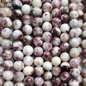 Shop Tourmaline Round Beads! Natural  Plum Blossom Tourmaline Smooth Round Beads,4mm 6mm 8mm 10mm  12mm Tourmaline Beads Wholesale Supply,one strand 15" | Natural genuine round Tourmaline beads for beading and jewelry making.  #jewelry #beads #beadedjewelry #diyjewelry #jewelrymaking #beadstore #beading #affiliate #ad