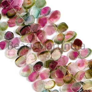 Shop Watermelon Tourmaline Beads! 6X8-7X13 MM Watermelon Tourmaline Plain Smooth Slices Gemstone Beads, Tourmaline Smooth Beads, Watermelon Tourmaline Beads, Tourmaline Beads | Natural genuine other-shape Watermelon Tourmaline beads for beading and jewelry making.  #jewelry #beads #beadedjewelry #diyjewelry #jewelrymaking #beadstore #beading #affiliate #ad
