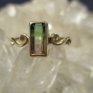 Shop Watermelon Tourmaline Rings! Watermelon Tourmaline Ring ~14K Gold~ Handmade w/ Rare Natural Tourmaline | Natural genuine Watermelon Tourmaline rings, simple unique handcrafted gemstone rings. #rings #jewelry #shopping #gift #handmade #fashion #style #affiliate #ad