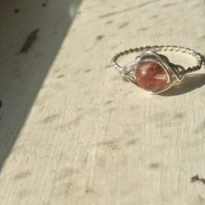 Shop Watermelon Tourmaline Jewelry! Watermelon Tourmaline Ring – Any Ring Size – Wirewrapped with Sustainable Silver – Ecofriendly, Magic, Fairy, Wedding, Anniversary, Band | Natural genuine Watermelon Tourmaline jewelry. Buy handcrafted artisan wedding jewelry.  Unique handmade bridal jewelry gift ideas. #jewelry #beadedjewelry #gift #crystaljewelry #shopping #handmadejewelry #wedding #bridal #jewelry #affiliate #ad