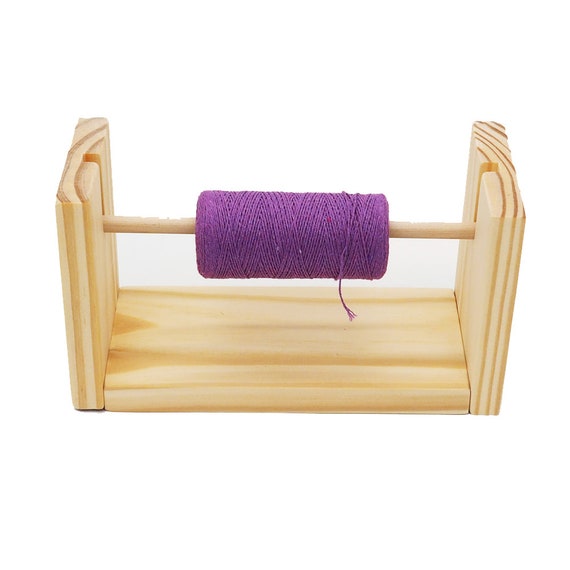 Wooden Spool Holder - Yarn Holder - Guide Rack - Warp Holder - Macrame Supplies - Knitting Supplies - Craft Tools