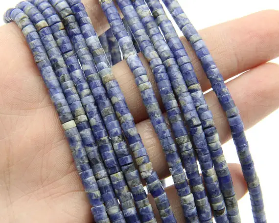 2x3mm/2x4mm Sodalite Rondelle Beads,for Diy Making Beads,wholesale Gemstone Beads,polished Bracelet Beads/necklace Beads.